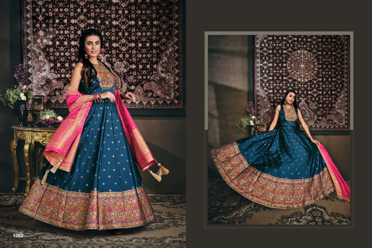 PARTY WEAR BANARASIYA LEHENGA 1002 TO 1003 Anant Tex Exports Private Limited