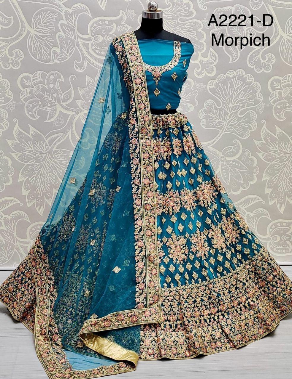 Designer Net Lehenga Choli Dno A 2221 Anant Tex Exports Private Limited