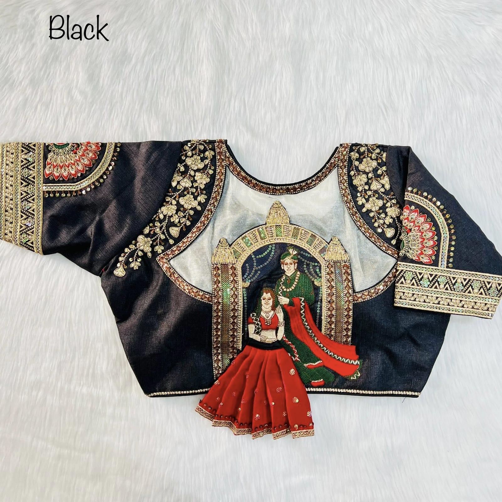 Divya Heavy Embroidery Bridal Work Blouse - Anant Tex Exports Private Limited