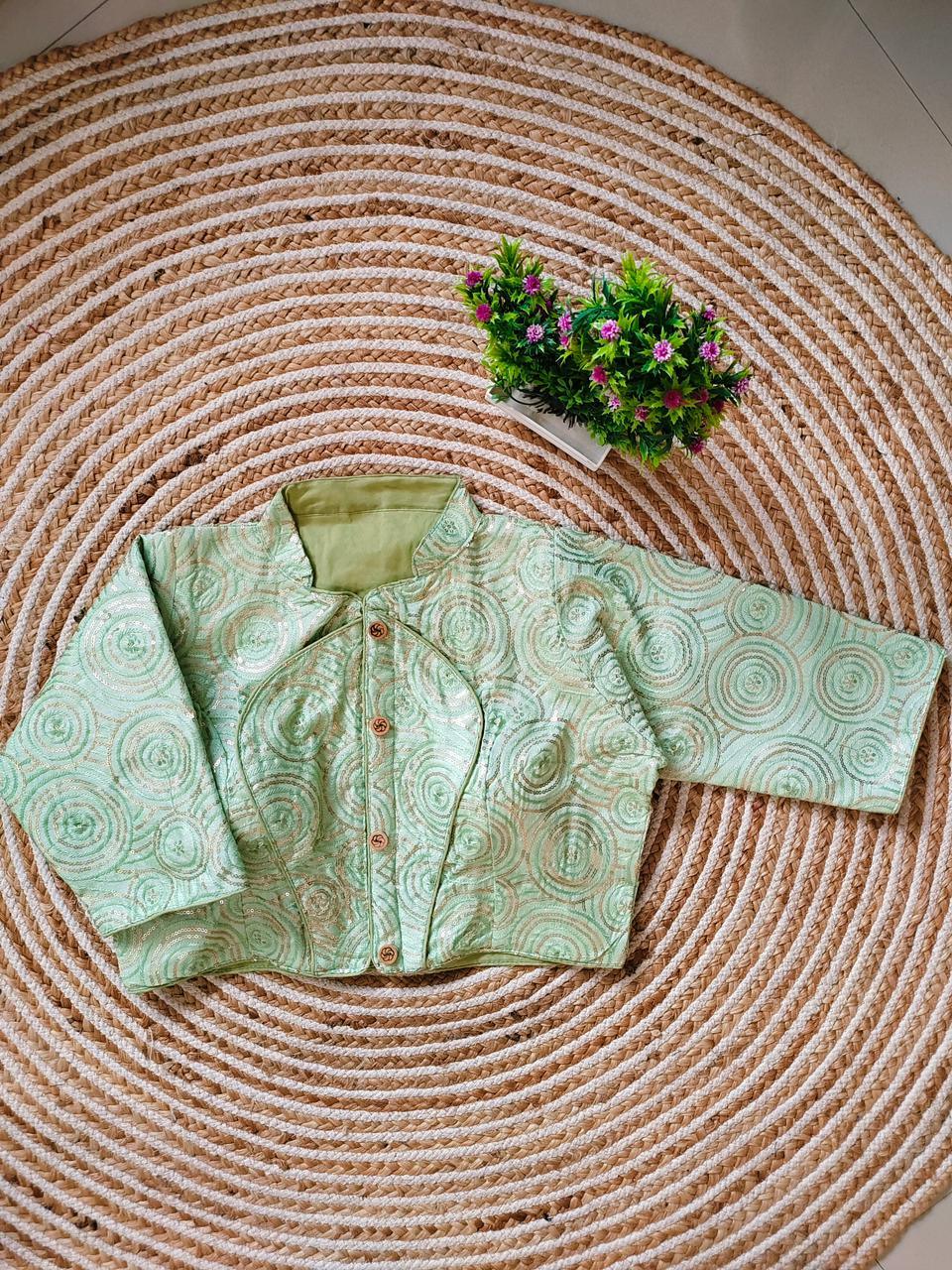 Fancy Jacket Style Blouse Anant Tex Exports Private Limited