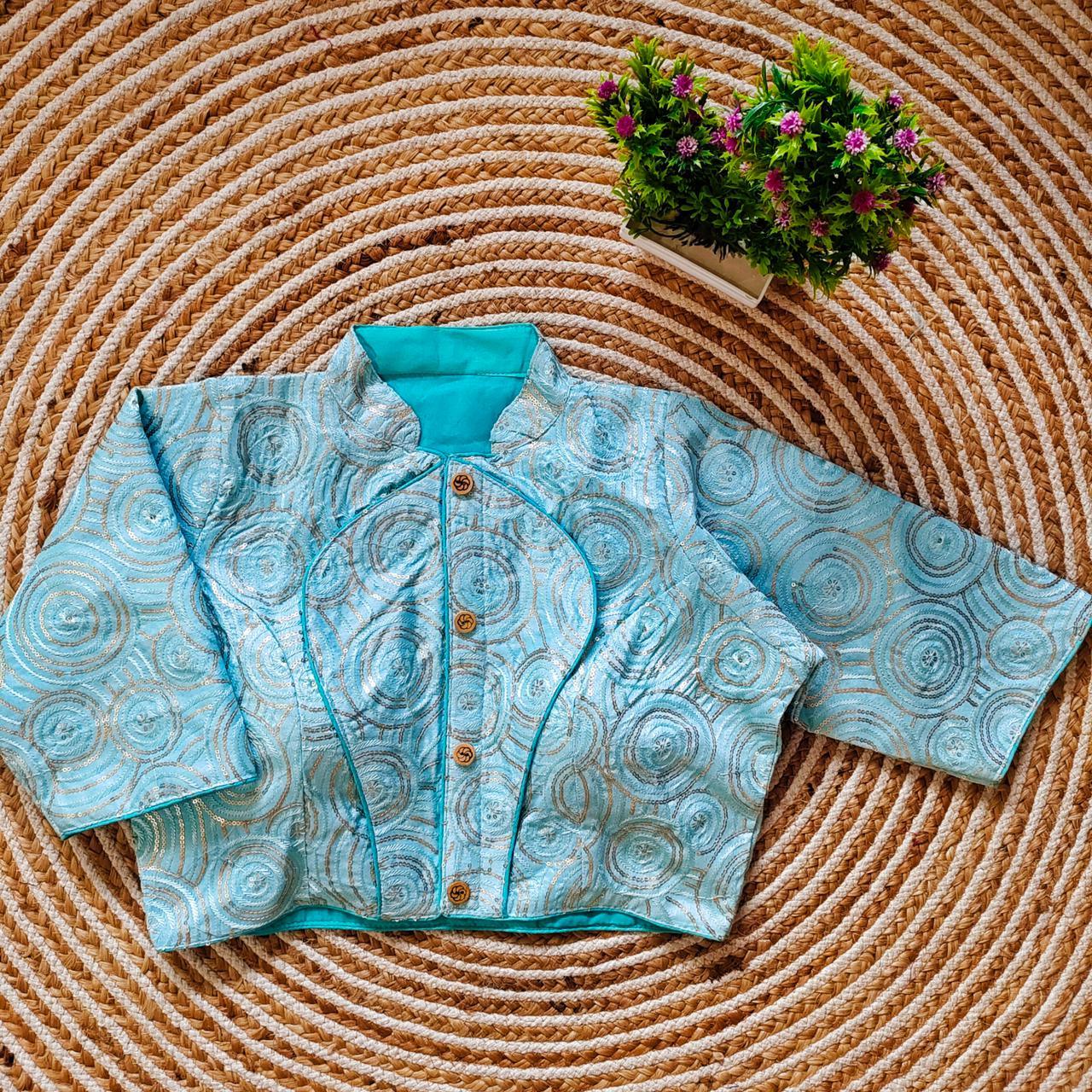 Fancy Jacket Style Blouse Anant Tex Exports Private Limited