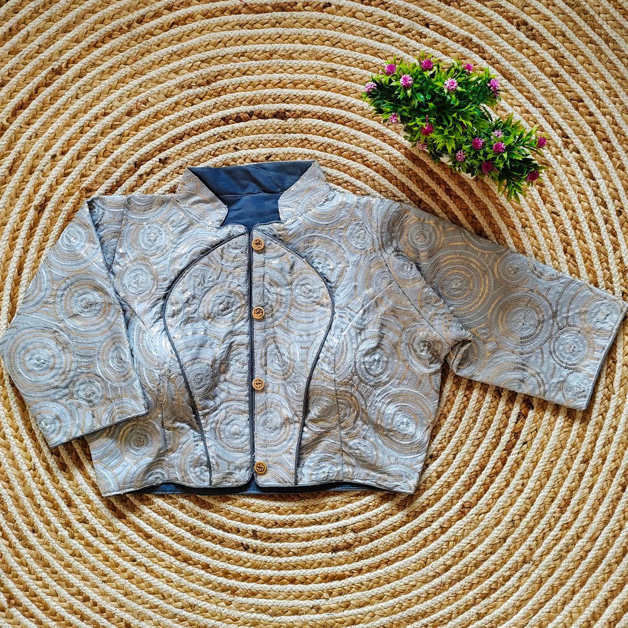 Fancy Jacket Style Blouse Anant Tex Exports Private Limited