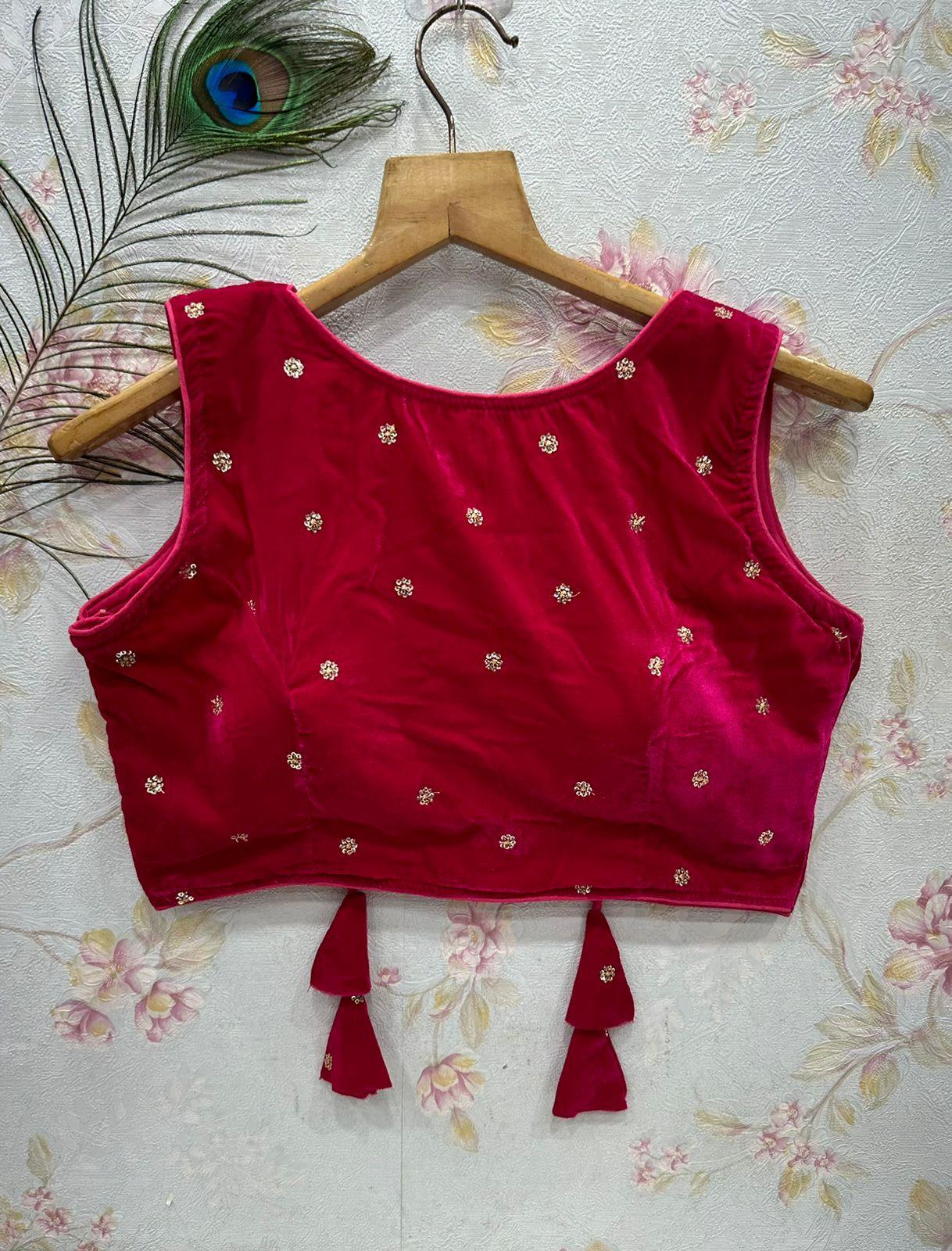 Heavy Velvet Sequence Blouse Anant Tex Exports Private Limited