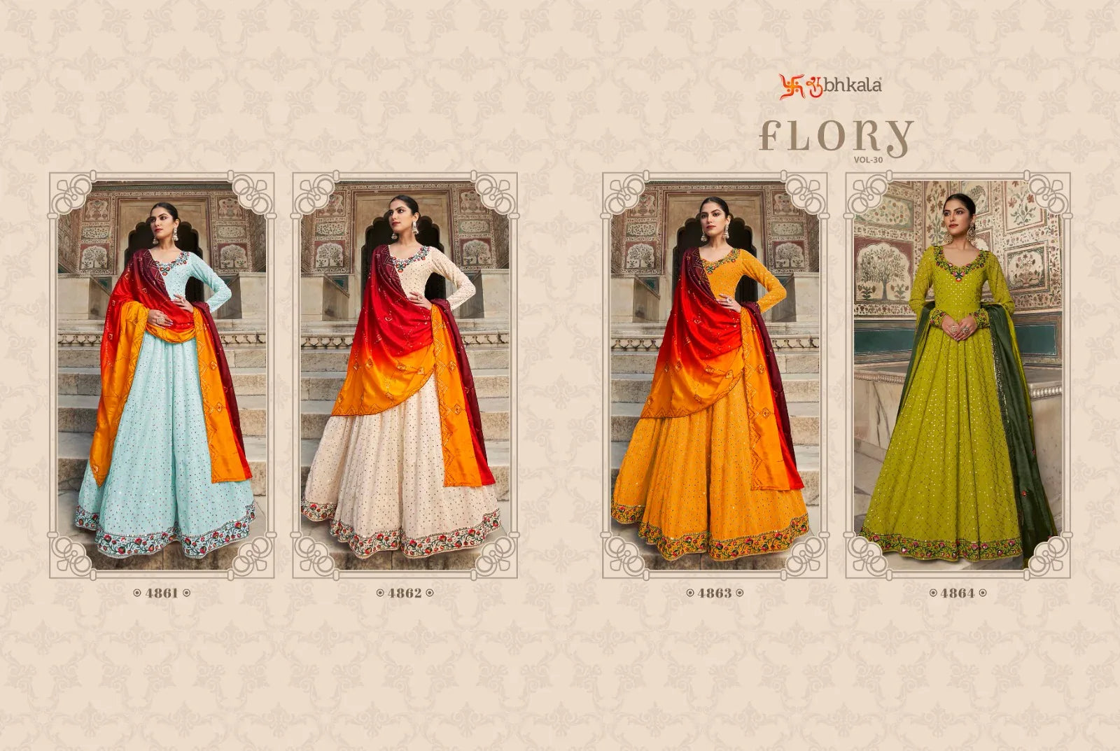 SHUBHKALA FLORY VOL. 30 EXCLUSIVE GOWN Anant Tex Exports Private Limited