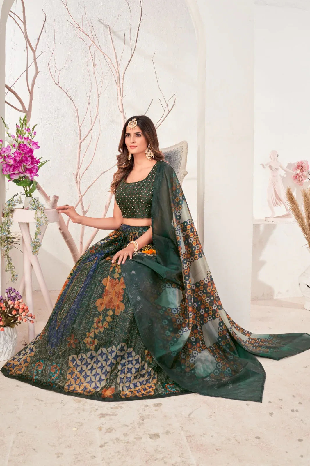 READYMADE CROP TOP DESIGNER LEHENGA D.NO C1533 Anant Tex Exports Private Limited
