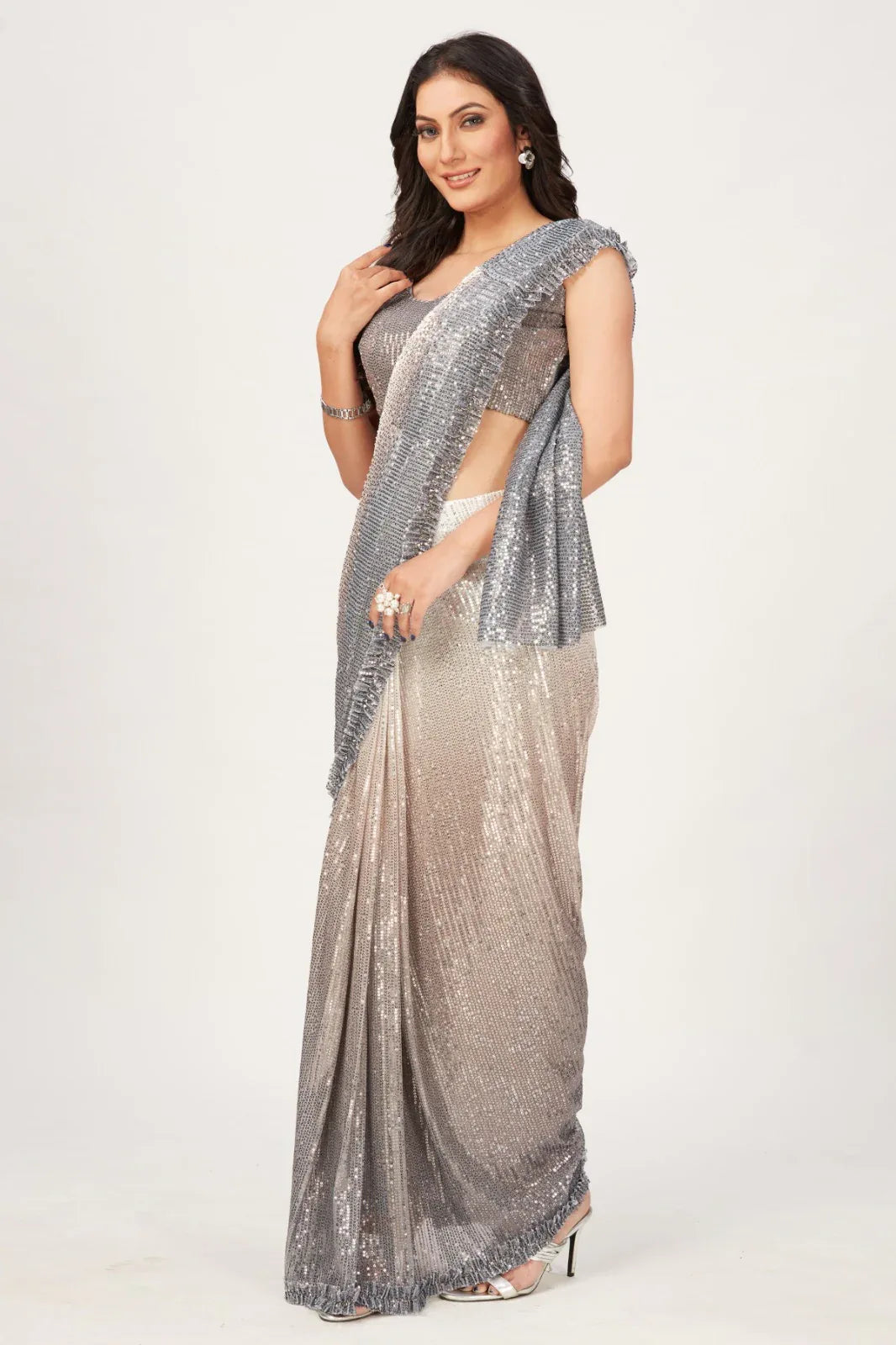 PARTY WEAR READYMADE SAREES D.NO 101752 Anant Tex Exports Private Limited