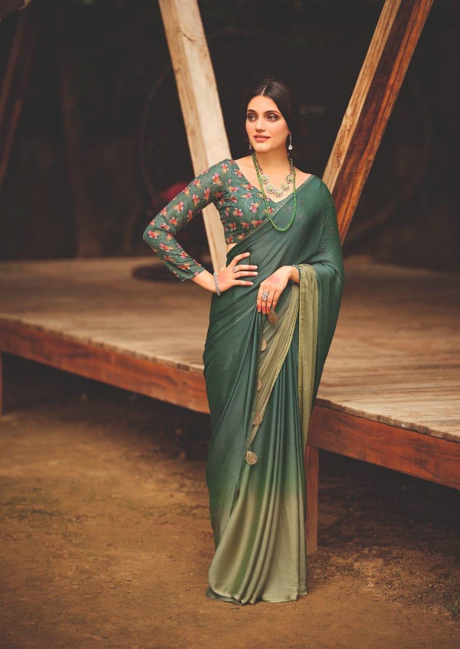 Partywear Chiffon Saree S.R Aruna Anantexports