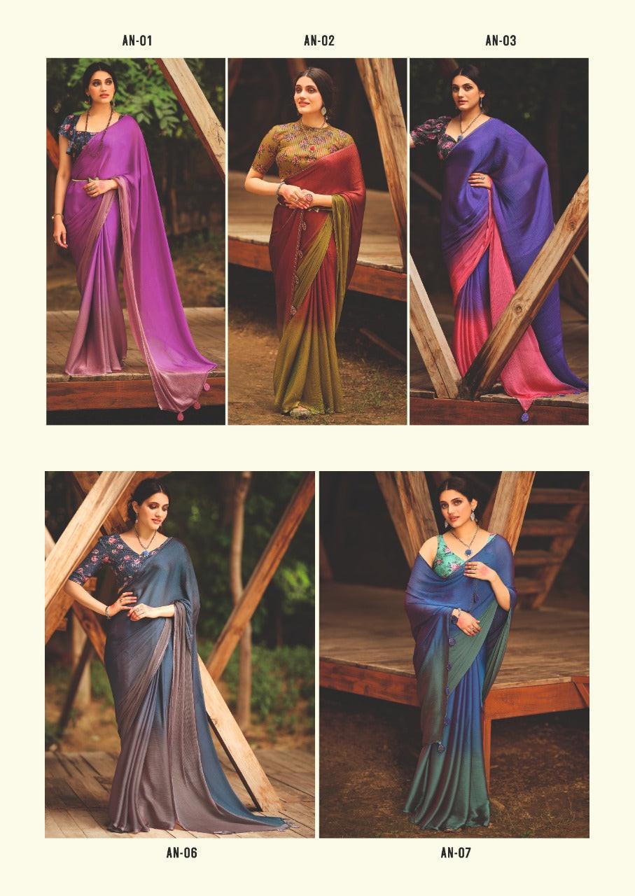 Partywear Chiffon Saree S.R Aruna Anantexports