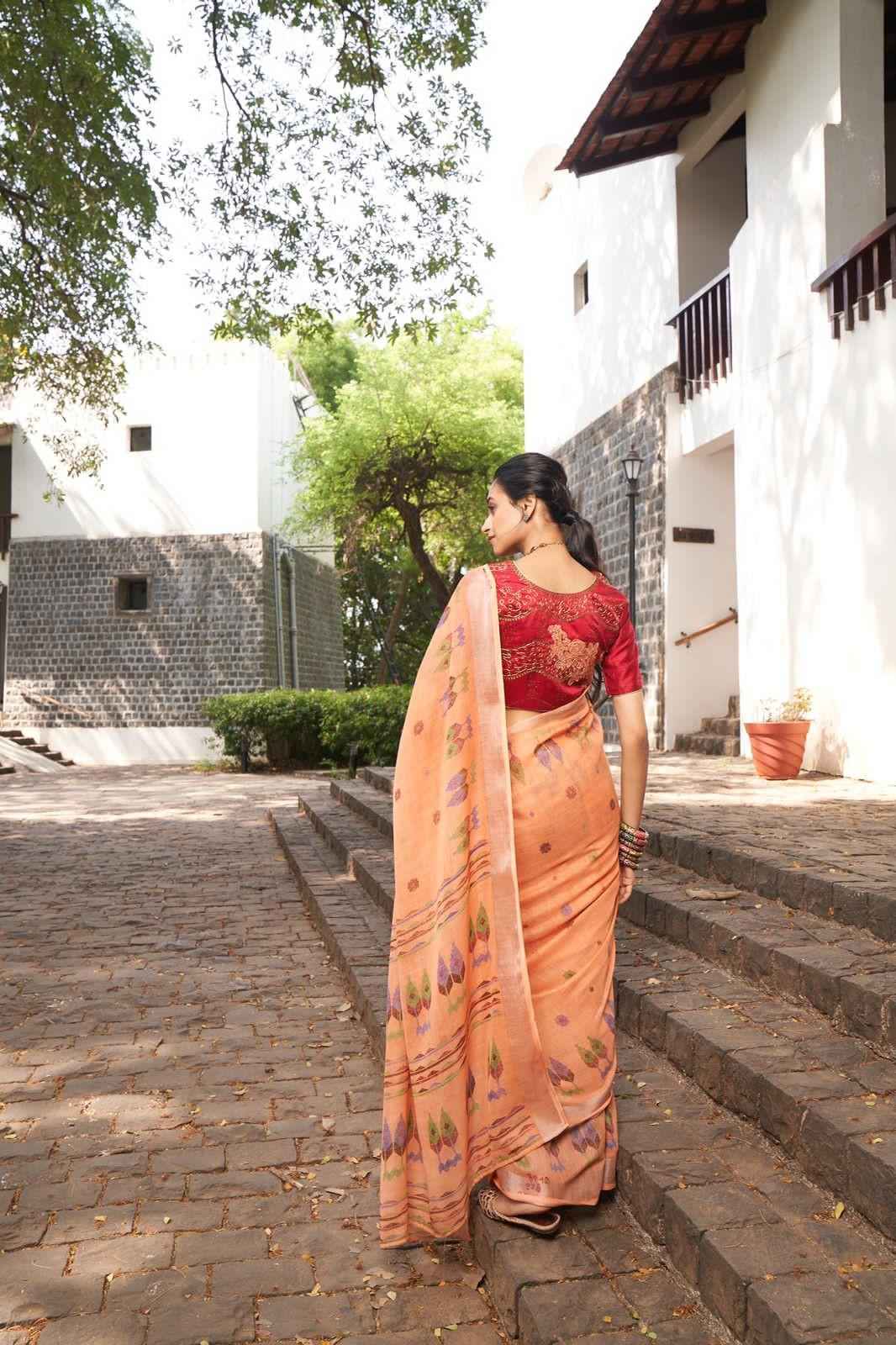 Pure Linen Sarees