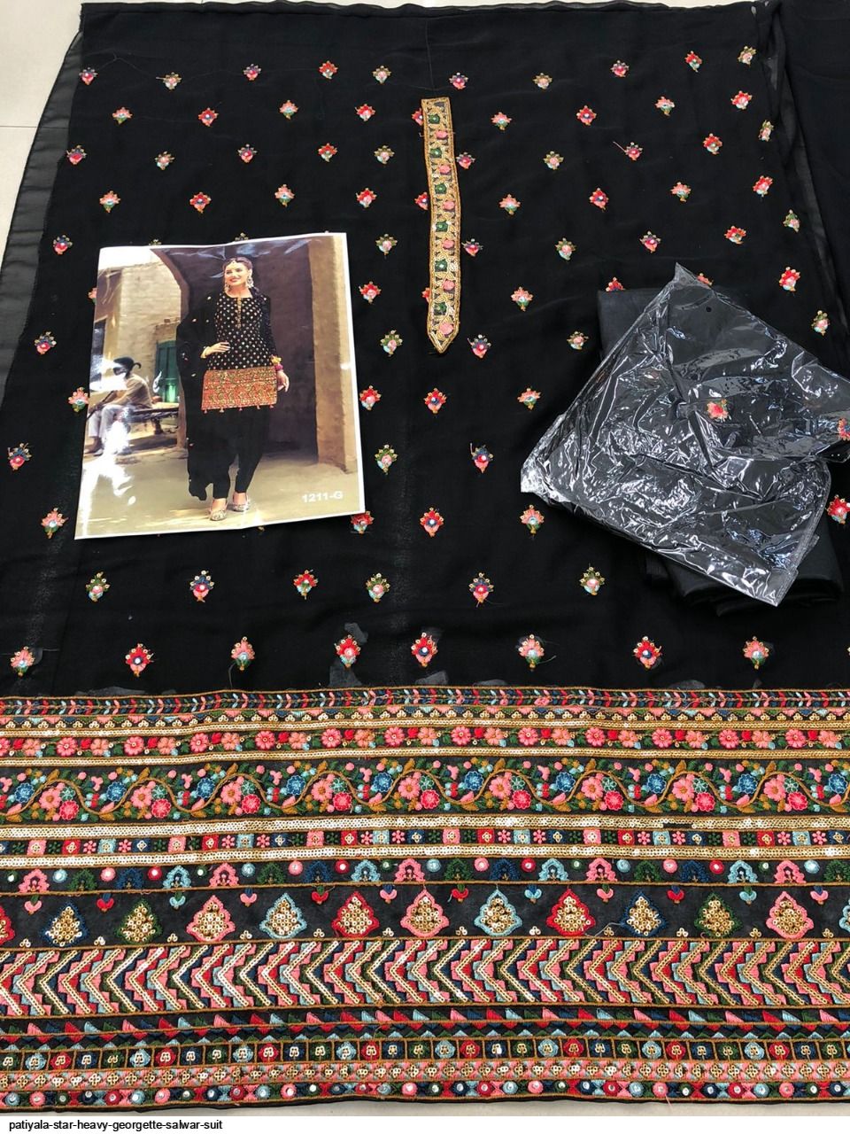 Patiyala Star Heavy Georgette Salwar Suit 1211 Anant Tex Exports Private Limited