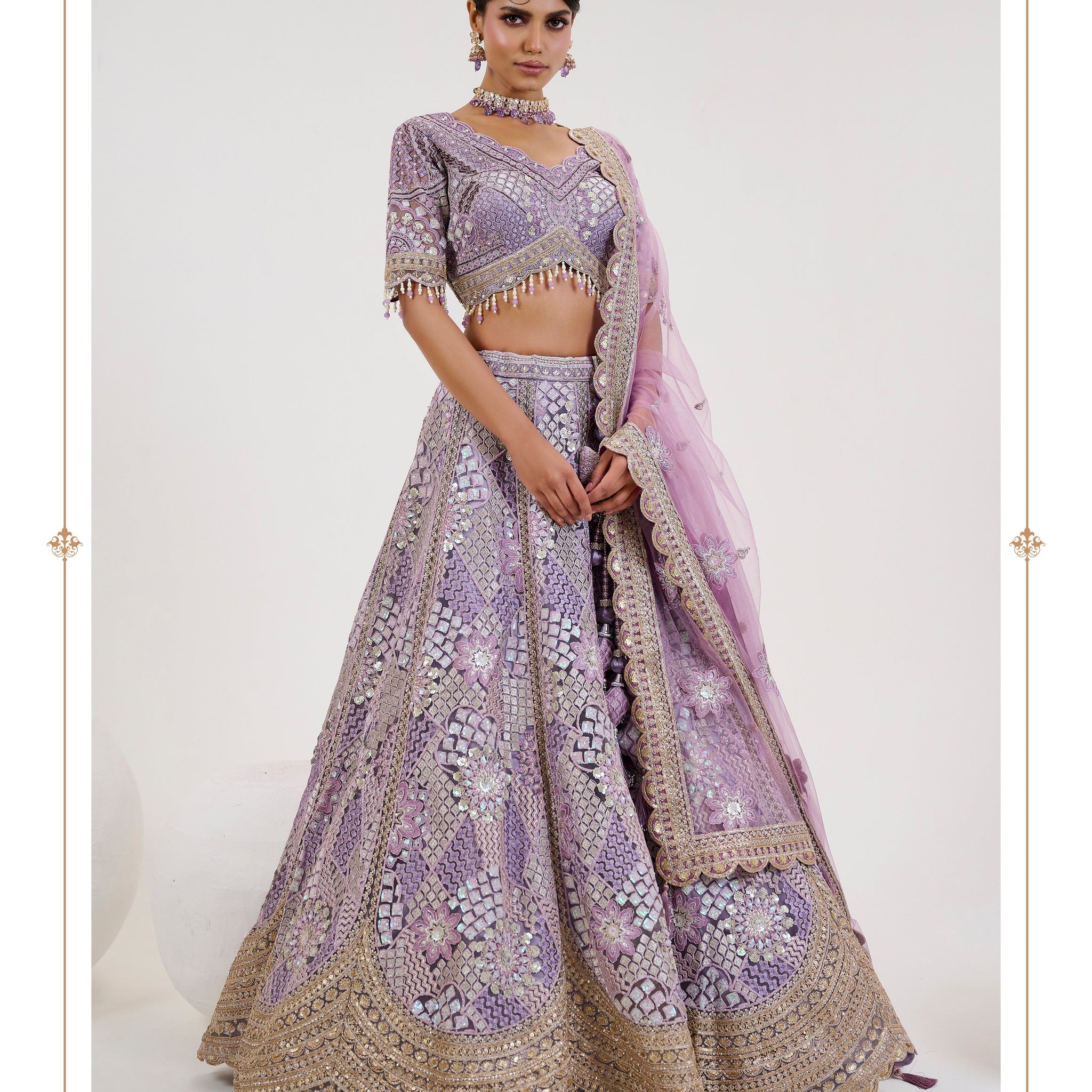 Shop the newest lehenga collection with exquisite detailing and perfect flair.