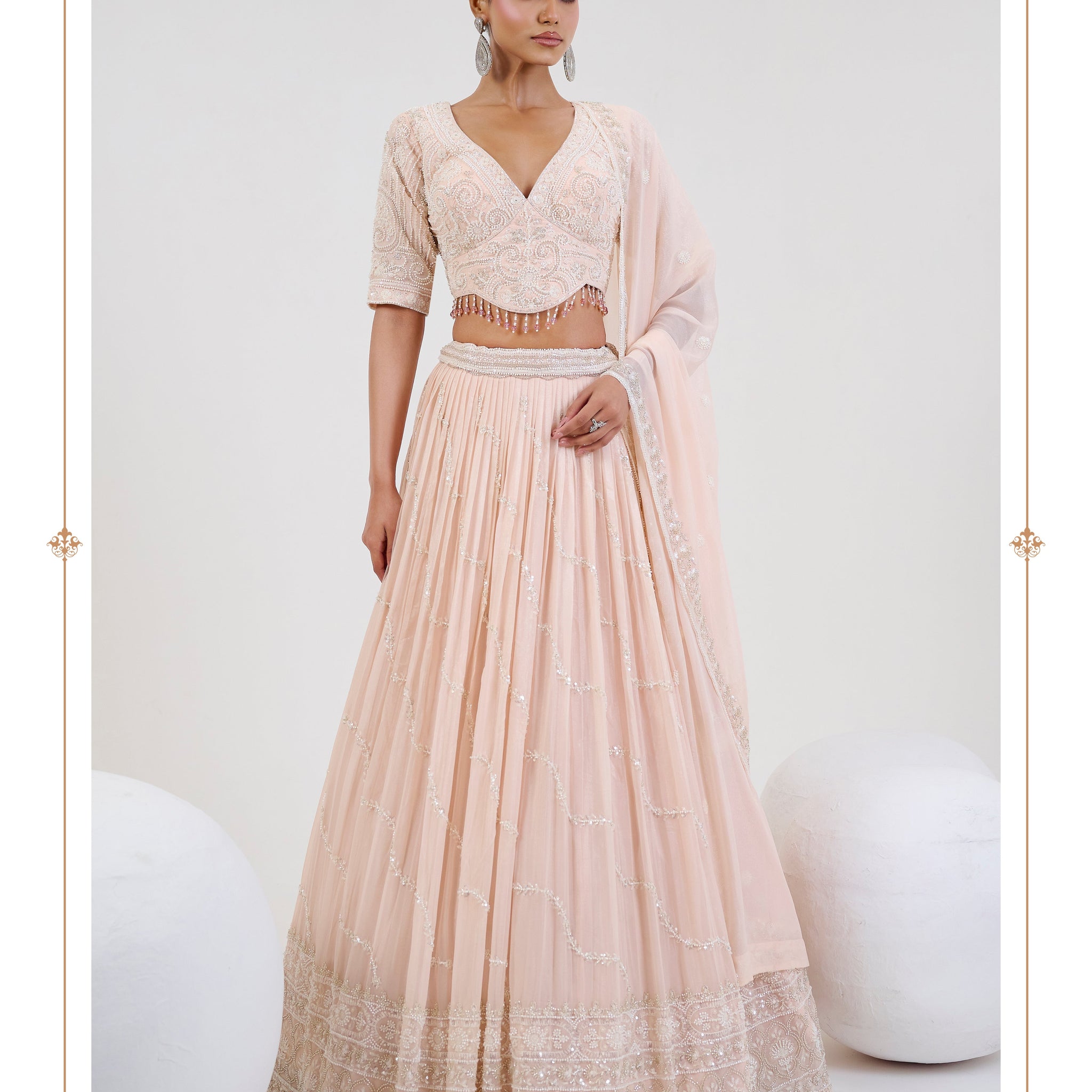 Elegant lehenga choli collection featuring intricate embroidery, luxurious fabrics, and vibrant colors, perfect for weddings, festivals, and special occasions.