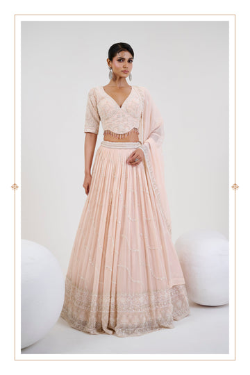 Elegant lehenga choli collection featuring intricate embroidery, luxurious fabrics, and vibrant colors, perfect for weddings, festivals, and special occasions.