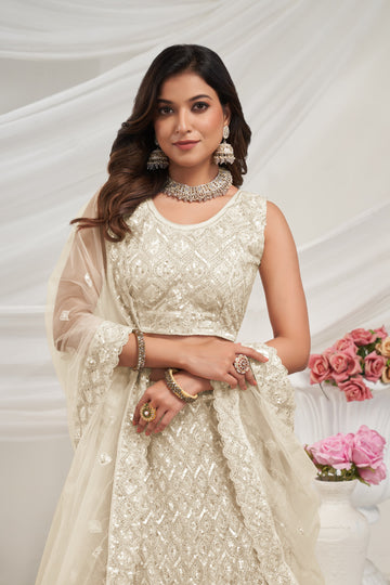 Buy Latest Designer White Lehenga Choli for Women