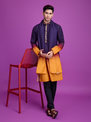 Men's elegant kurta pajama set in traditional Indian design