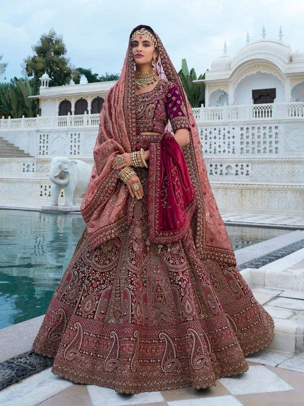 Maroon Color Lehenga