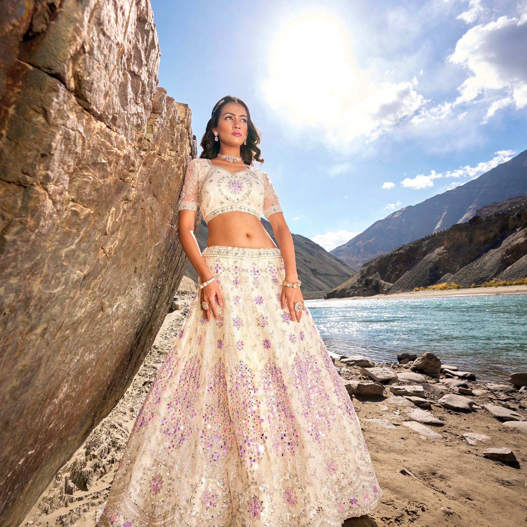 Buy Crop Top Lehenga Choli Online 