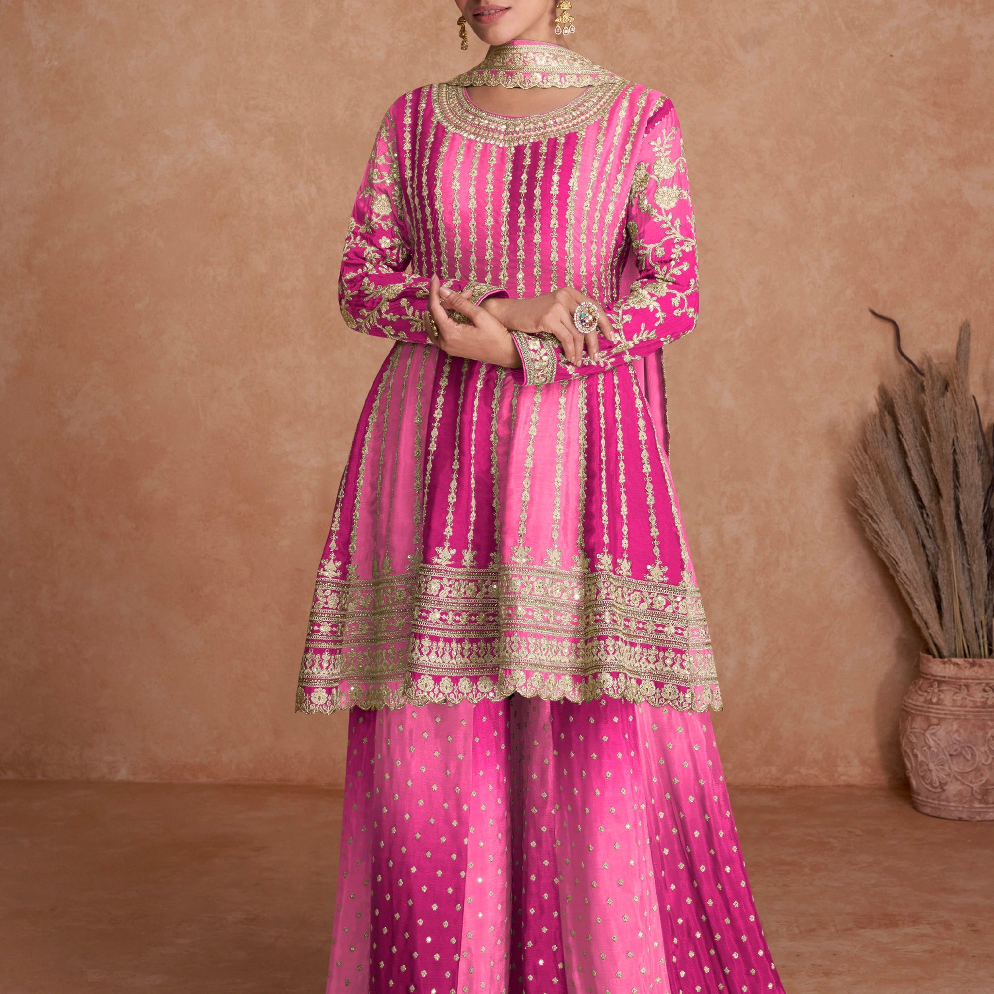 Designer Pink Salwar Suit for Weddings