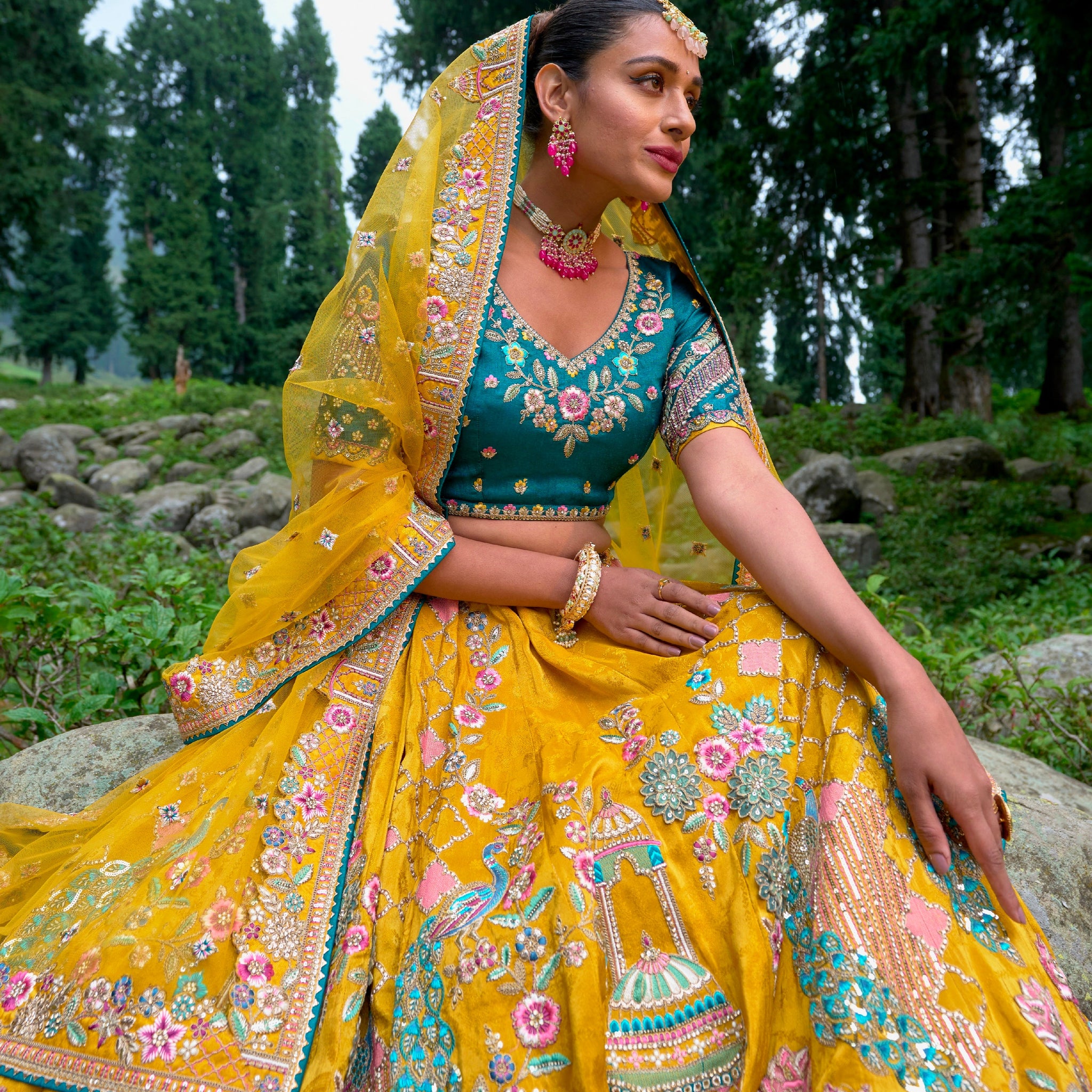 Buy Latest Pure Silk Lehenga Choli Designs Online