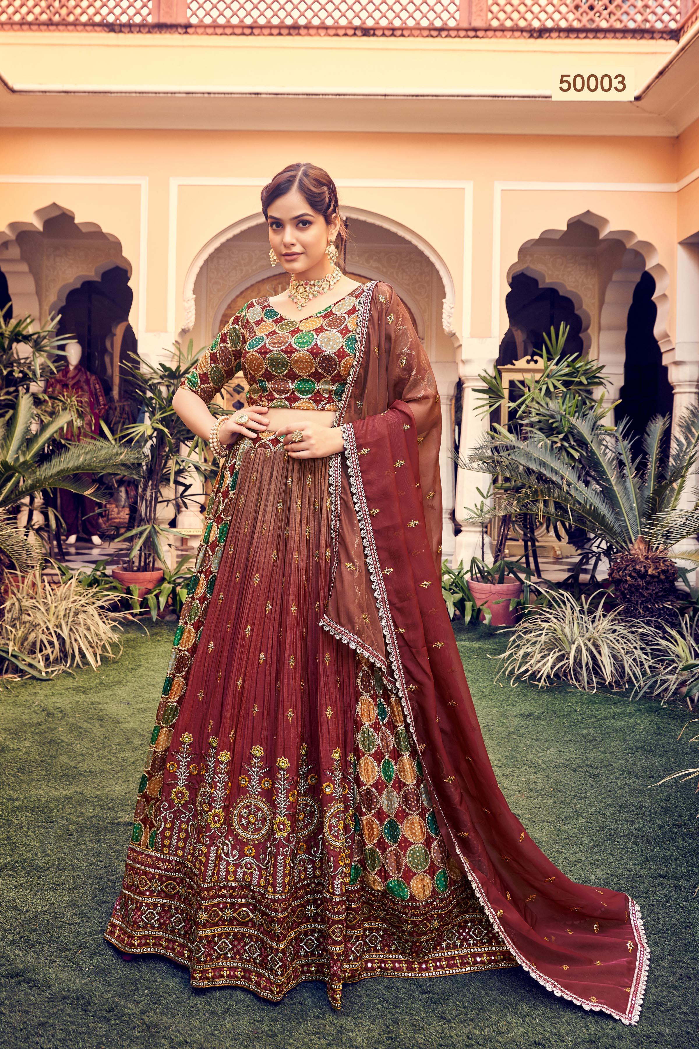 Vastrey Vol 7 Designer Occasion Wear Lehenga D.No 50003 - Anant Exports