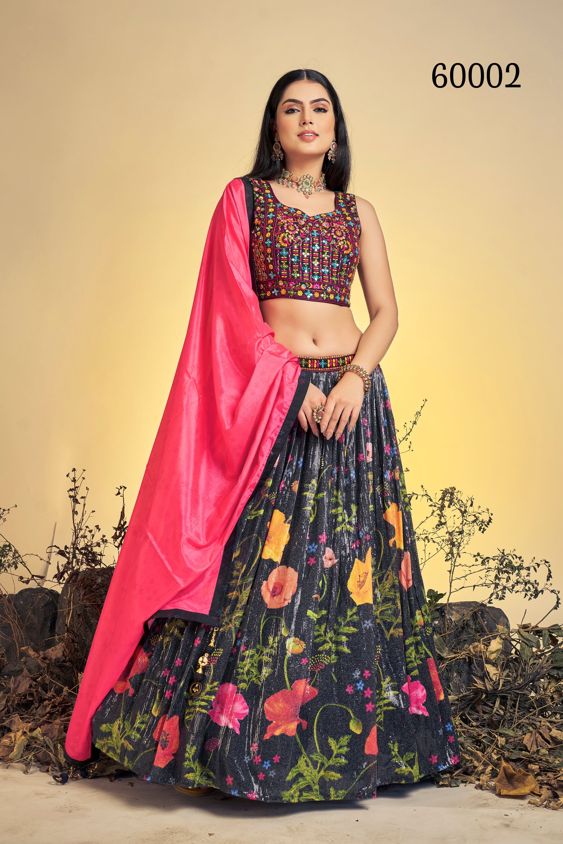 Floral Vol 7 Designer Occasion Wear Lehenga D.No 60002 - Anant Tex Exports Private Limited