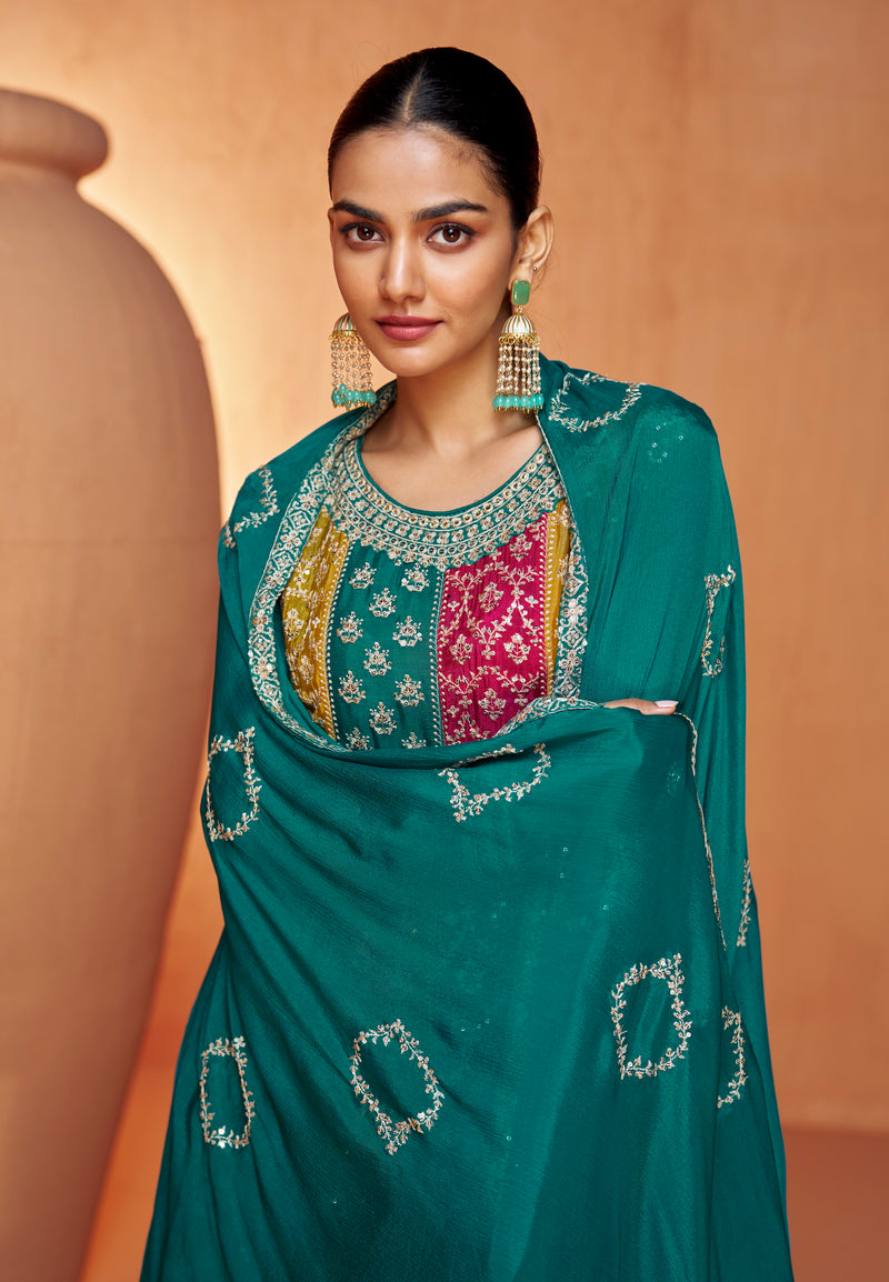 Beautiful Designer Wedding Wear Latest Anarkali Style Salwar Suit