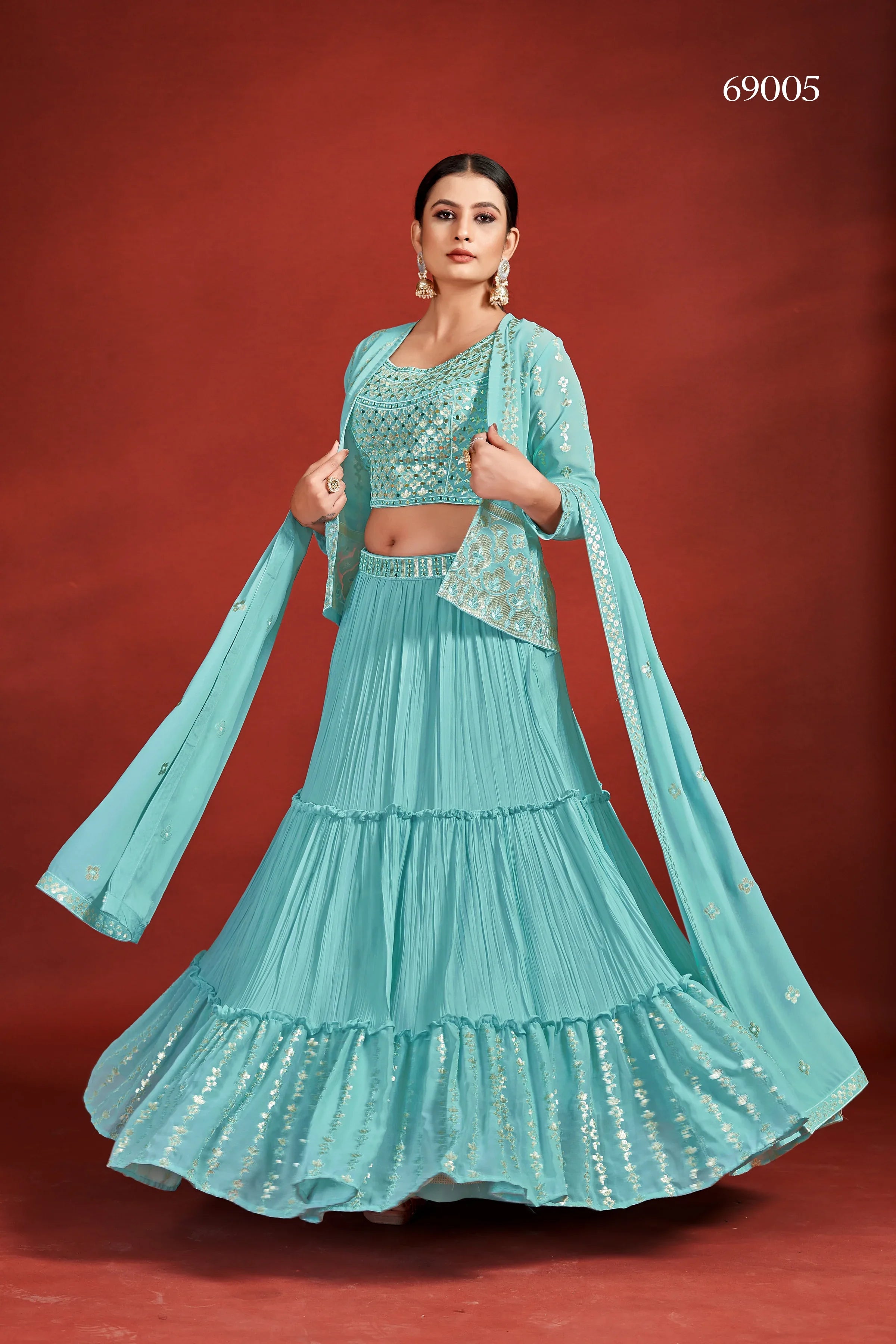 Mahira Vol 5 Designer Occasion Wear Lehenga D.No 69005 - Anant Exports