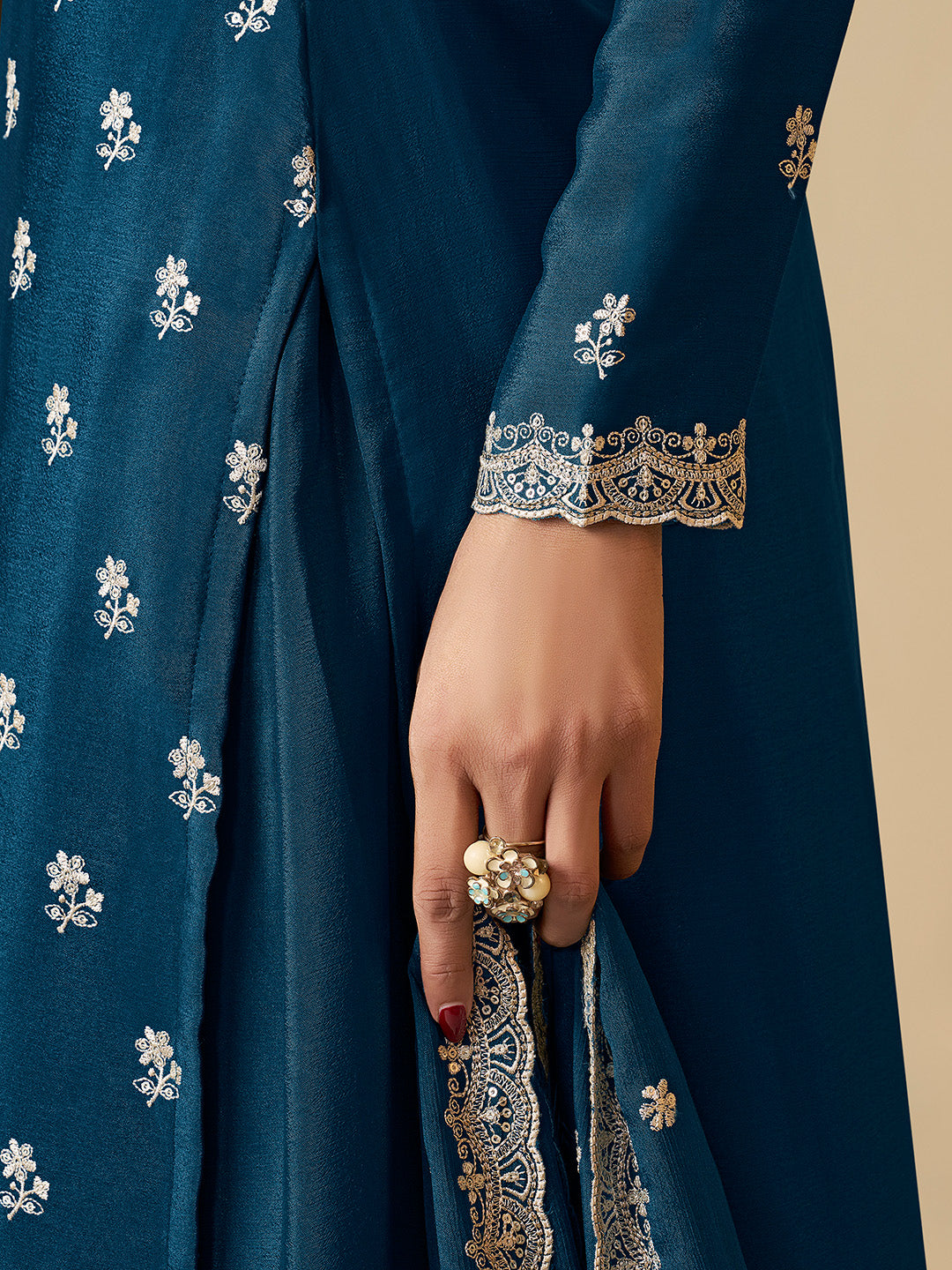 Heavy embroidery sharara suit for weddings and functions

