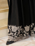 Black Sharara Suit with White Thread & Sequin Embroidery