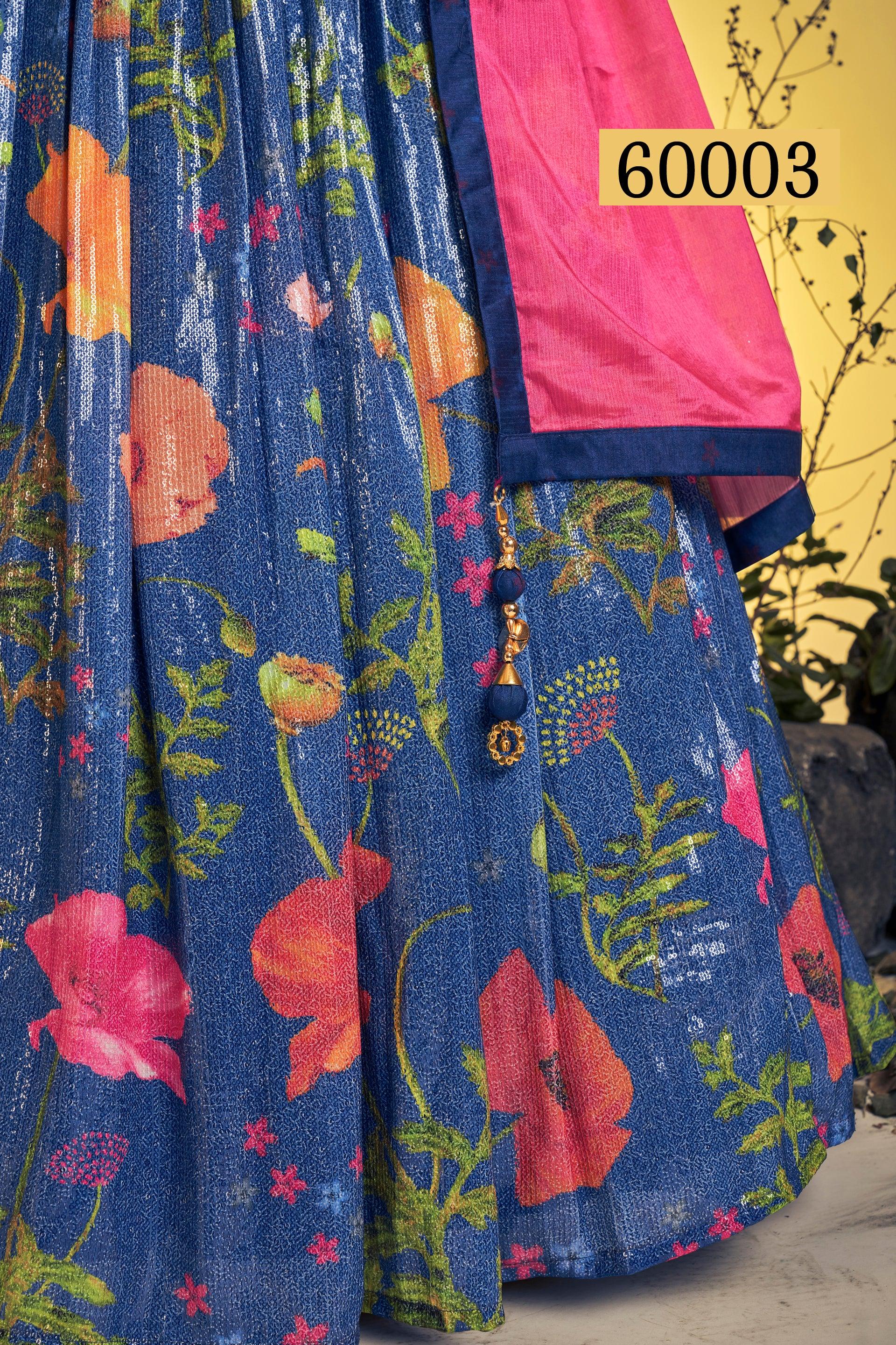 Floral Vol 7 Designer Occasion Wear Lehenga D.No 60003 - Anant Tex Exports Private Limited