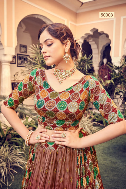 Vastrey Vol 7 Designer Occasion Wear Lehenga D.No 50003 - Anant Exports