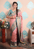 Baby Pink Zari Woven Peacock Paithani Silk Saree Paithani Saree Anant Tex Exports Pvt.Ltd..