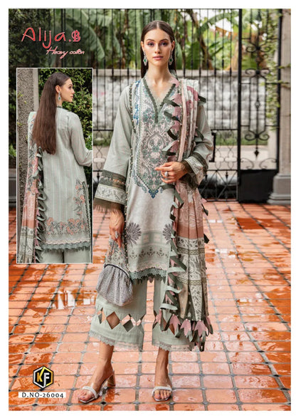 Keval Fab Alija B Vol 26 Lawn Cotton Printed Dress Material (390x06)