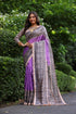 Purple Pure Tussar Madhubani Tussar Silk Saree Tussar Saree Anant Tex Exports Pvt.Ltd..