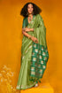 Green Tussar Handloom Silk Saree 