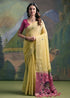 Lemon Yellow Pure Soft Munga Handloom Weaving Cotton Saree Cotton saree Anant Tex Exports Pvt.Ltd..