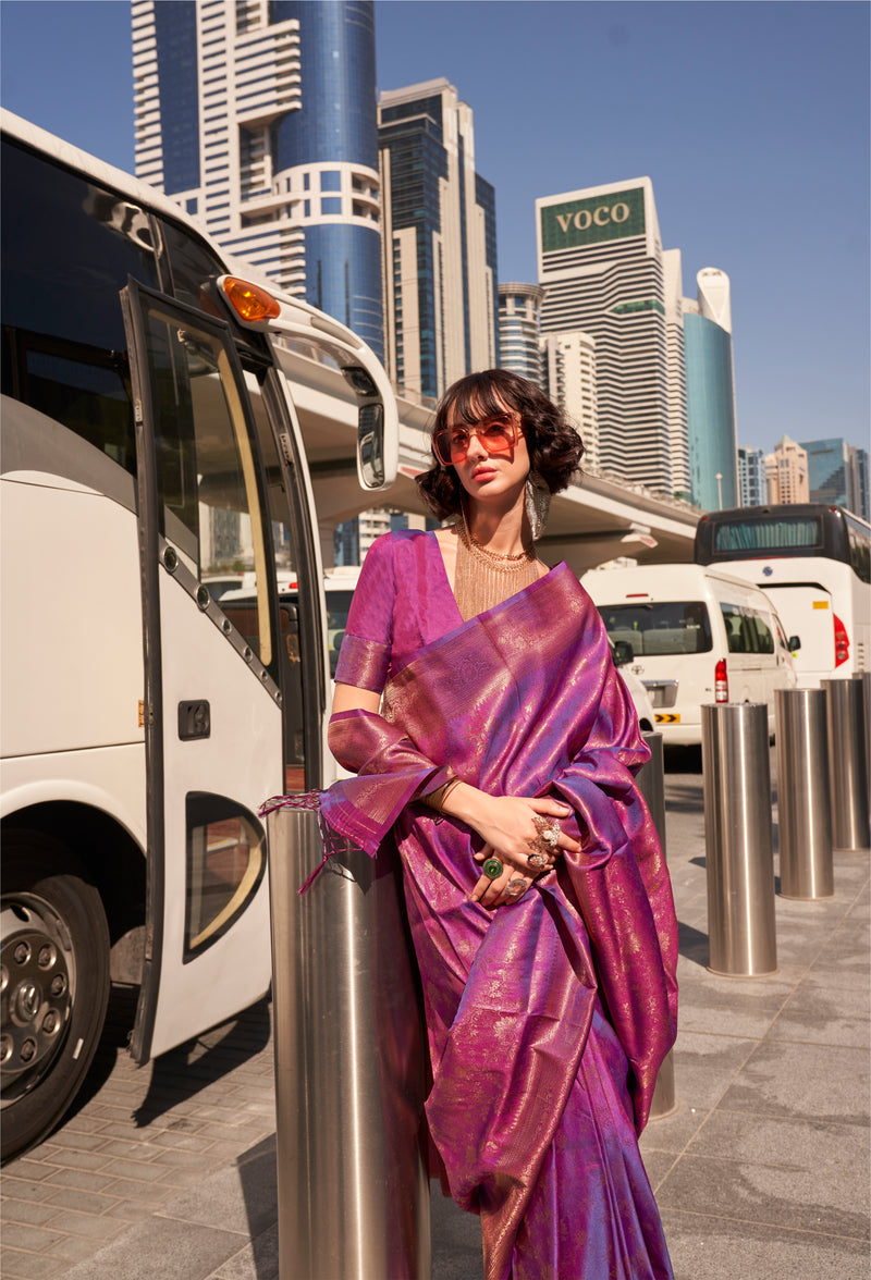 Beautiful Designer Traditional Wear Handloom Weaving Saree