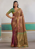 Coffee Brown Pure Soft Silk Handloom Saree Panetar Saree Anant Tex Exports Pvt.Ltd..