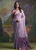 Lavender Pure Soft Munga Handloom Weaving Cotton Saree Cotton saree Anant Tex Exports Pvt.Ltd..