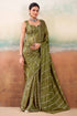 Olive Two Tone Chiffon Saree 