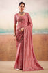 Dusty Pink Two Tone Chiffon Saree 