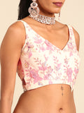 Cream Net Floral Sequins with Heavy Zarkan Embroidery Lehenga Choli & Dupatta