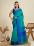 Firozi Pure Soft Bengalori Temple Border Row Silk Saree Row Silk Saree Anant Tex Exports Pvt.Ltd..
