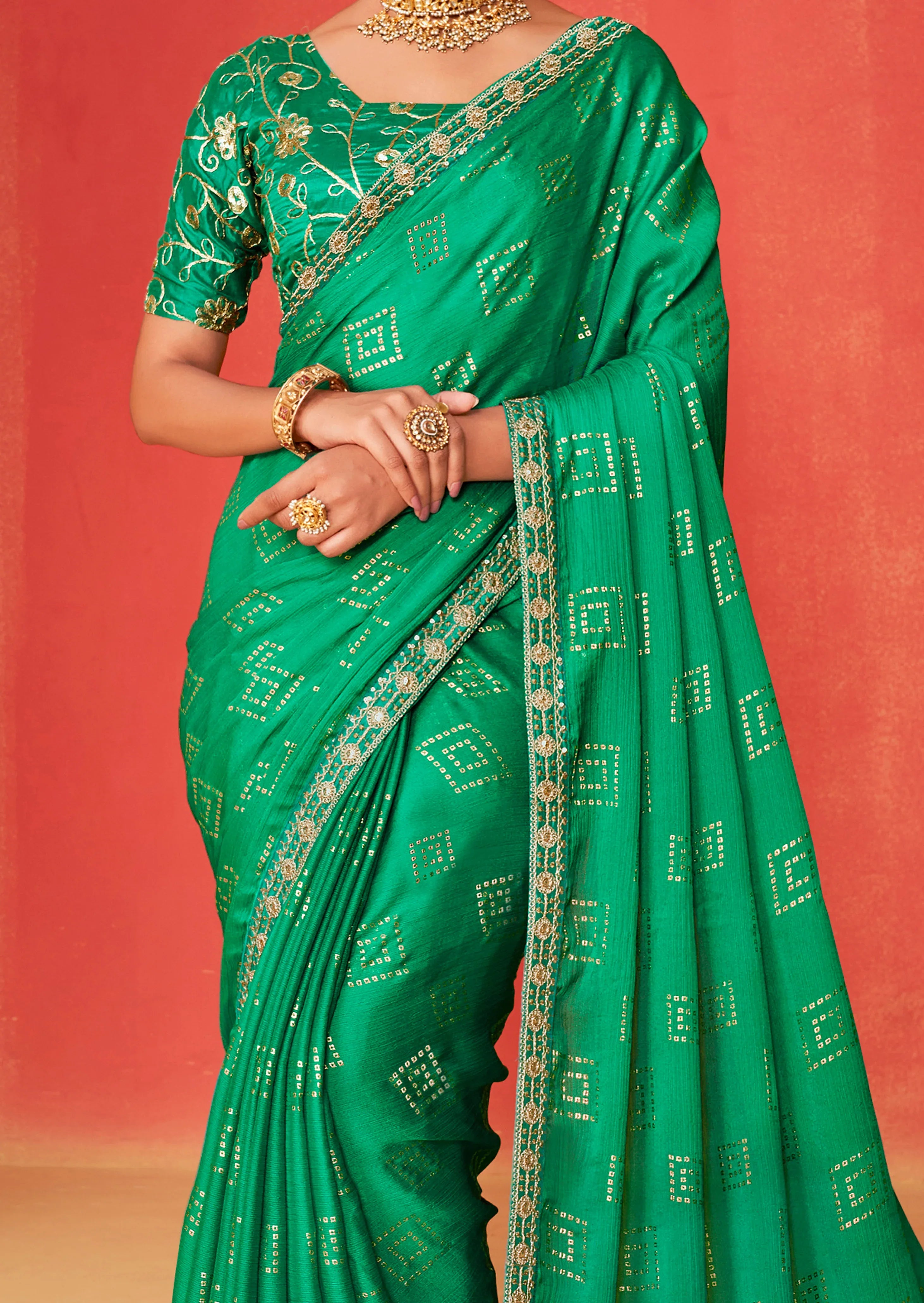 Beautiful Designer Occasion Wear Pure Chiffon Saree