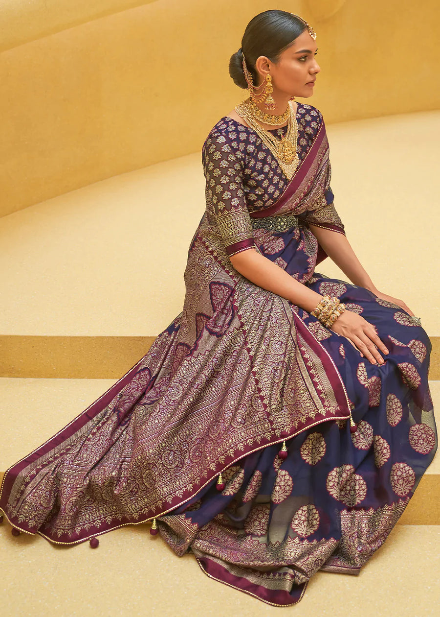 Brasso Organza Silk Saree