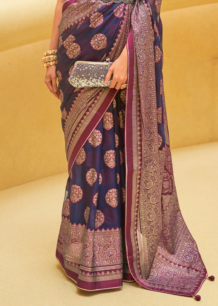 Brasso Organza Silk Saree