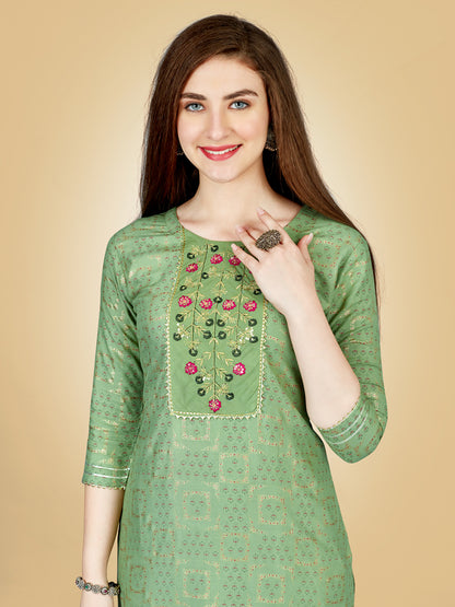 Pista Pure Soft Heavy Reyon Cotton Blend Print Salwar Suit
