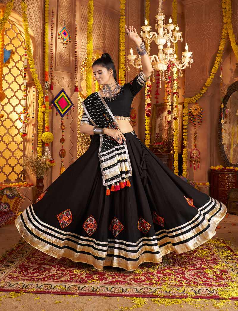 Black chaniya choli for Navratri and Garba dance night