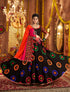Black mirror work chaniya choli for Navratri garba night