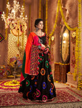 Designer black lehenga choli for women festive wear